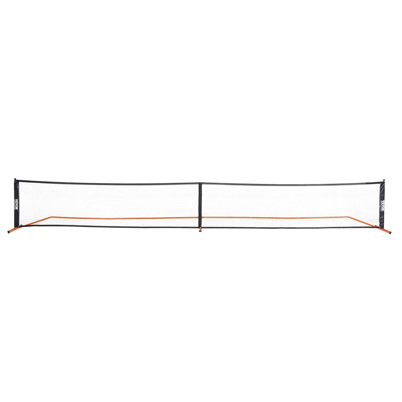 【Back to School】Vevor Regulation Size 22FT Portable Pickleball Net Set - Game Kit with Sectional Weather-Resistant Metal Frame, PE Mesh Net, Paddles, Balls, Racket Grip, Carrying Bag for Outdoor Play & Portable Setup