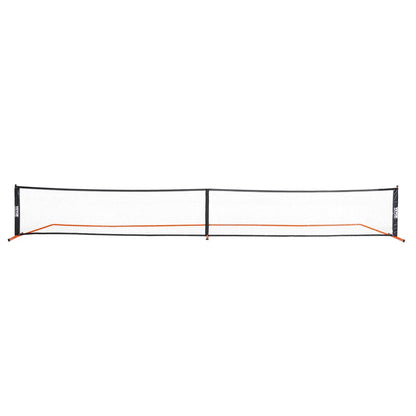 【Back to School】Vevor Regulation Size 22FT Portable Pickleball Net Set - Game Kit with Sectional Weather-Resistant Metal Frame, PE Mesh Net, Paddles, Balls, Racket Grip, Carrying Bag for Outdoor Play & Portable Setup