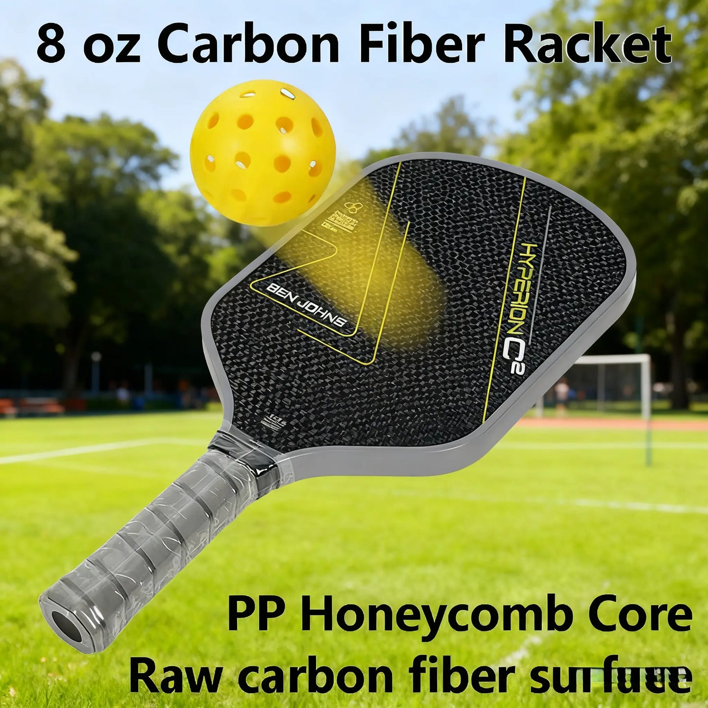 Pickleball Paddle T700 Carbon Fiber 16Mm LABS Project Style Similarity Equipment Accessory Sweet Dessert Balanced MOI Training System for Players Racket Perforated Trainer T700 Carbon Fiber Surface Pickle Ball Rocks