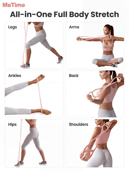 8-Shaped Resistance Bands - Unisex Fitness Training Band, 3-Level Elasticity, One Size Gym Workout Equipment for Arm & Shoulder Stretching, Portable Home Workout Home Gym Equipment