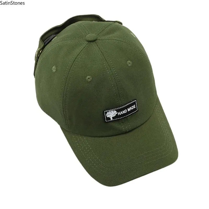 Men'S Korean-Style Pilot Baseball Cap - Personalized Glasses-Ready, Curved Visor, Casual, Everyday Daily, Sunshade for Spring & Summer, Fitted Men'S Accessories, Cool Gifts for Guys