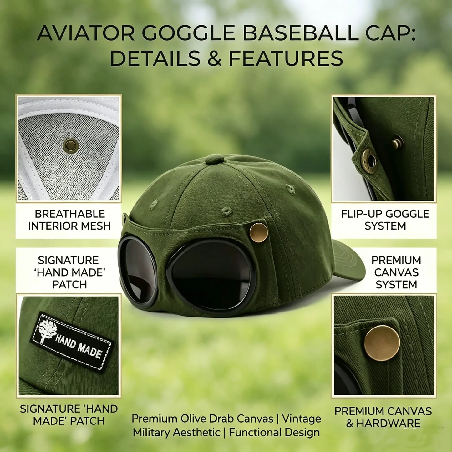 Men'S Korean-Style Pilot Baseball Cap - Personalized Glasses-Ready, Curved Visor, Casual, Everyday Daily, Sunshade for Spring & Summer, Fitted Men'S Accessories, Cool Gifts for Guys